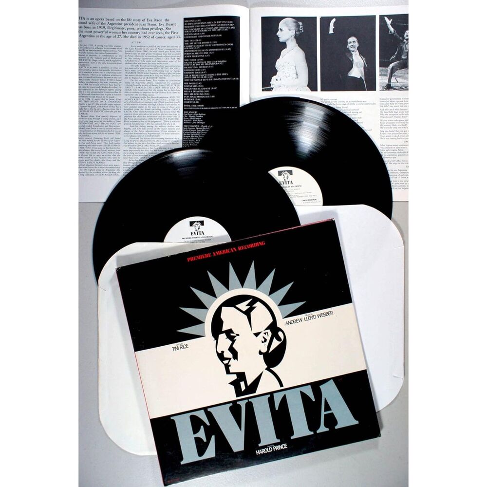 EVITA-Premiere American Recording-Double LP Set 1979 MCA Vinyl Records